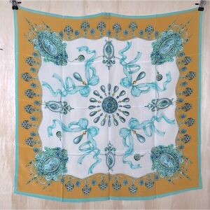 New ~ Korean Air 100% Silk Scarf  33"